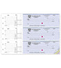 3-On-A-Page Counter Signature Checks - 250 Qty