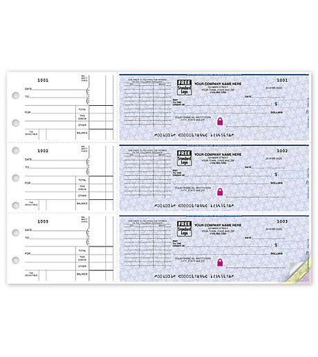 3-On-A-Page Business Size Checks, With Choice of Voucher -250 Qty