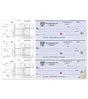 3-On-A-Page Payroll & Disbursement Check Side-Tear Vouchers -250 Qty