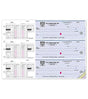3-On-A-Page Payroll Checks, Double Side-Tear Vouchers - 250 Qty
