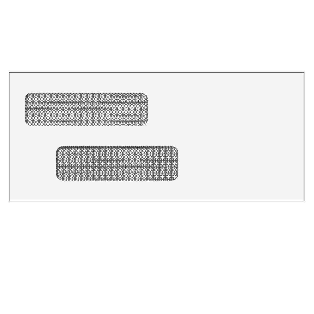 Double Window Envelope (Moisture Seal) 3 7/8 x 8 7/8 - 500 Qty