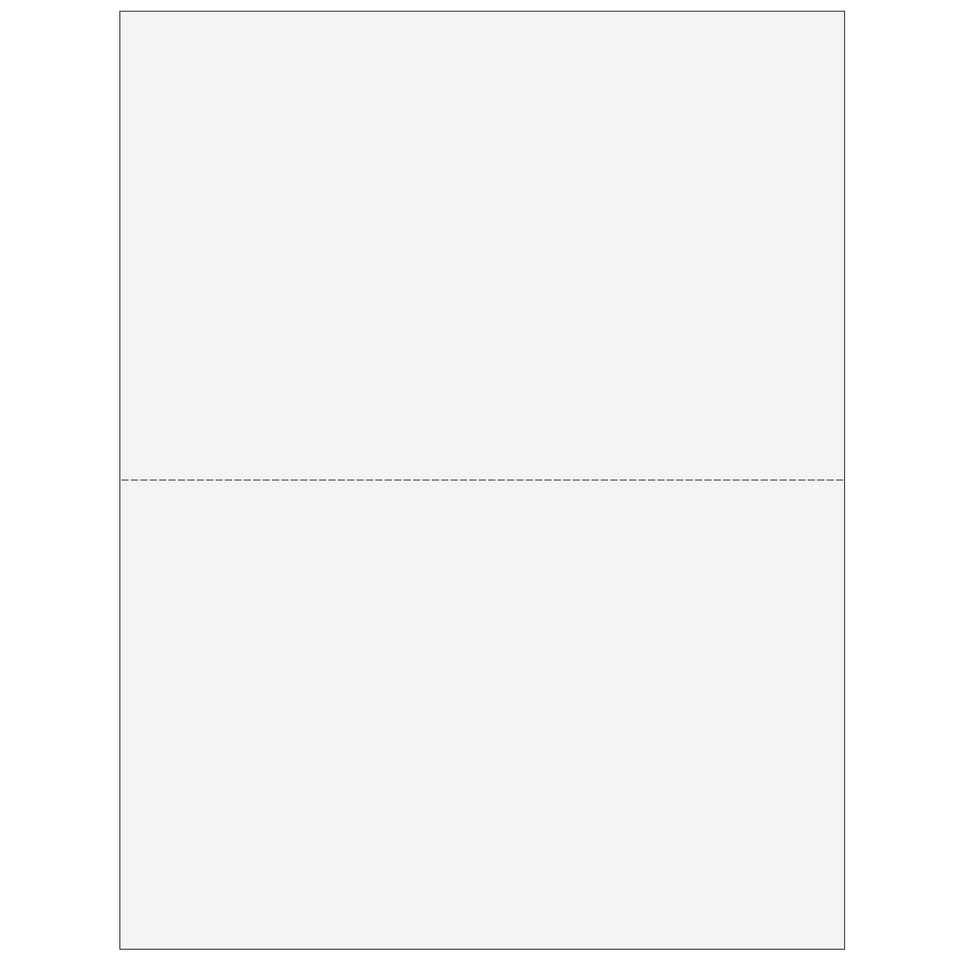 2up Blank 1099-MISC Form (with Instructions on Both Back Panels) - 25 Qty