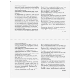 2up Blank 1099-MISC Form (with Instructions on Both Back Panels) - 25 Qty