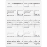 2026 W-2 Employer 4-Up Quadrant Copies 1/D Preprinted Laser Forms