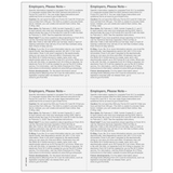 Form W-2 - Employer State/Local/File Copies 1/D - 4up Quadrants