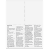 2026 W-2 Employee 4-Up Quadrant Copies 2/2/B/C Preprinted Laser Forms