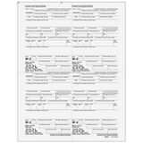 2026 W-2 Employer 4-Up Quadrant Copies 1/D Preprinted Laser Forms - 50 Minimum