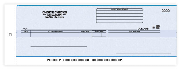 Cash Disbursement Center Check Carbon