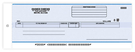 Cash Disbursement Center Check Carbon