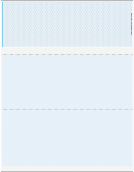 Lattice Blank Business Checks on Top - Lattice Blue