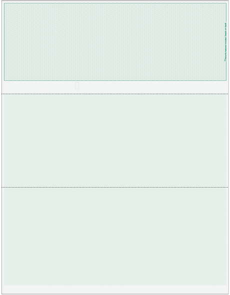Lattice Blank Business Checks on Top - Lattice Green
