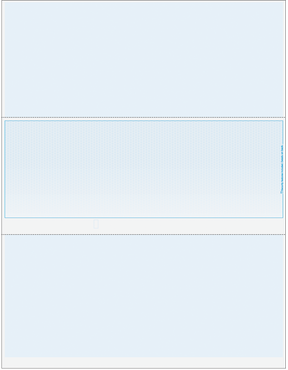 Lattice Blank Business Checks in Middle - Lattice Blue