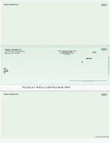 Lattice Imprinted Business Checks in Middle - Good Security