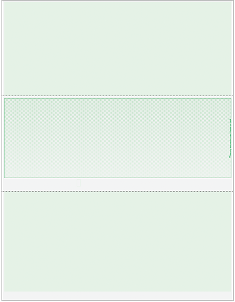 Lattice Blank Business Checks in Middle - Lattice Green