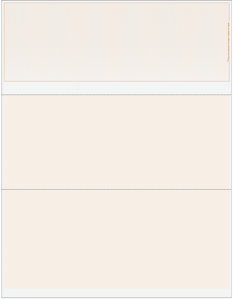 Lattice Blank Business Checks on Top - Lattice Tan