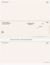 Lattice Imprinted Business Checks in Middle - Good Security