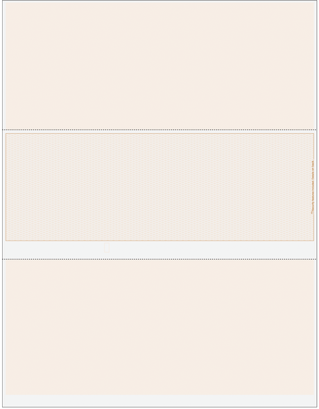 Lattice Blank Business Checks in Middle - Lattice Tan