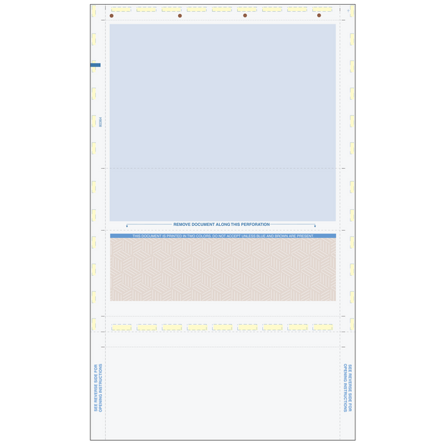 Pressure Seal EZ-Fold Brown Check with Cubes Background - 500 Qty