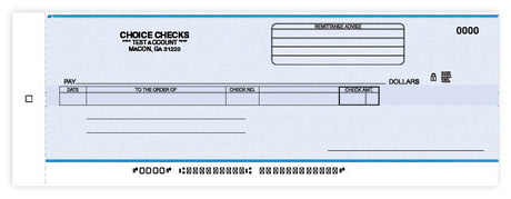 Cash Disbursement Center Check Carbon-1 Part