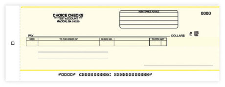 Cash Disbursement Center Check Carbon-1 Part