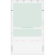 Pressure Seal EZ-Fold Green Check with Flat Background - 500 Qty