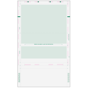 Pressure Seal EZ-Fold Green Check with Flat Background - 500 Qty