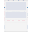 Pressure Seal Z-Fold Blue Check with Flat Background