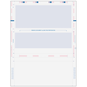 Pressure Seal Z-Fold Blue Check with Flat Background