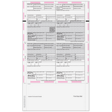 Pressure Seal EZ-Fold Preprinted W-2 Form 4up Quadrant (Copies C/B/2/2)