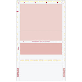 Pressure Seal EZ-Fold Burgundy Check with Flat Background - 500 Qty