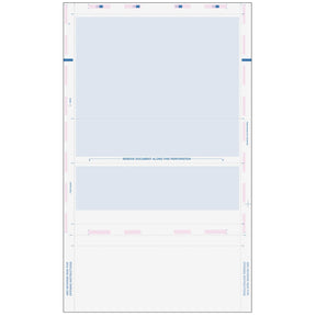 Pressure Seal EZ-Fold Blue Check with Flat Background- 500 Qty