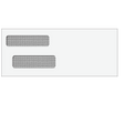 Reverse Flap Double Window Envelope (Moisture Seal) 3 7/8 x 9 7/16