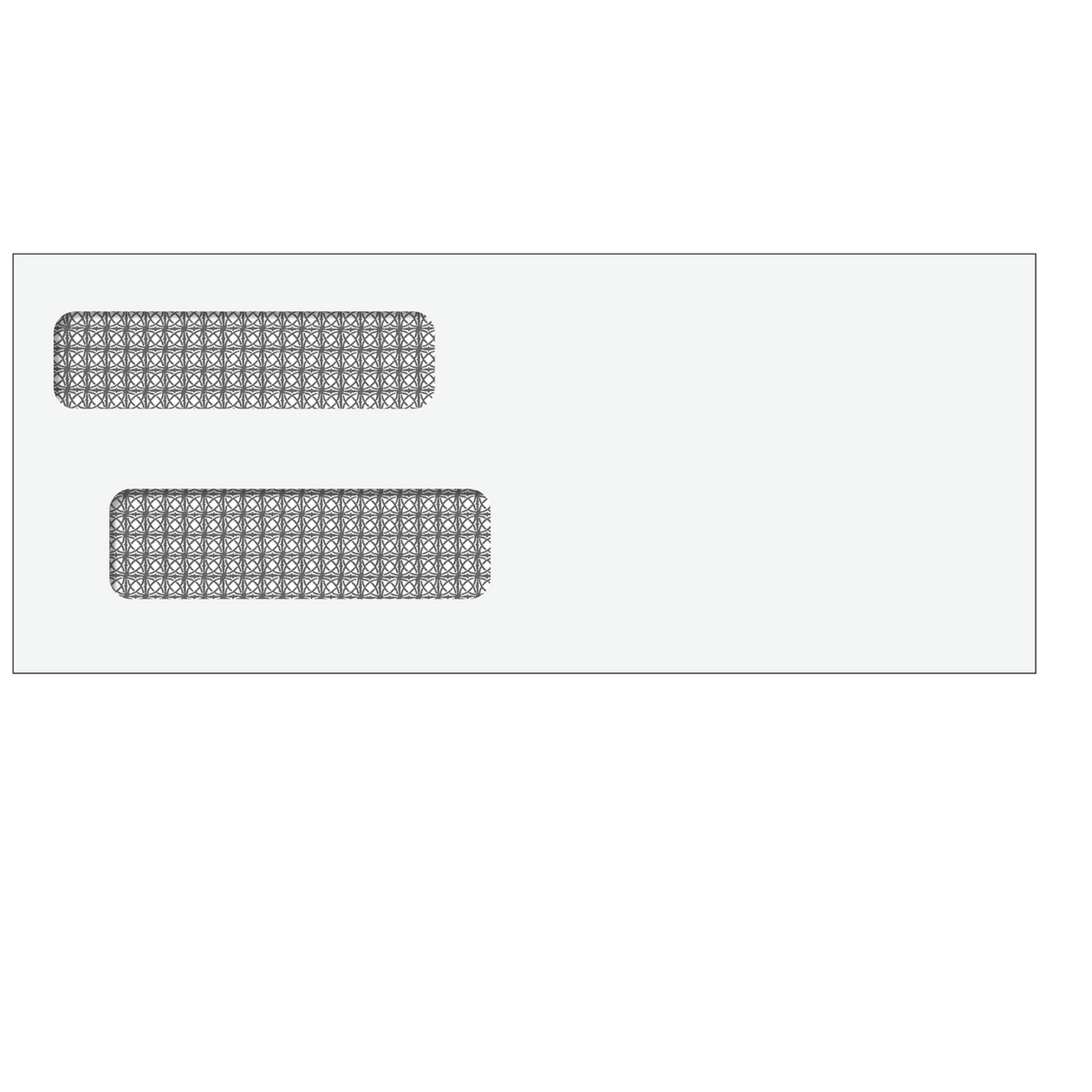 Reverse Flap Double Window Envelope (Moisture Seal) 3 7/8 x 9 7/16