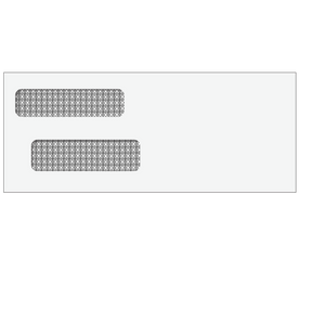 Reverse Flap Double Window Envelope (Moisture Seal) 3 7/8 x 9 7/16