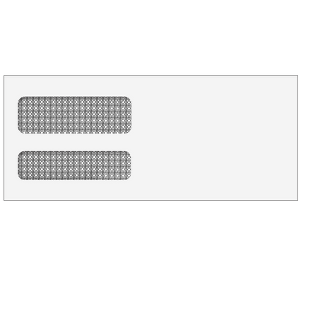 Double Window Envelope (Moisture Seal) 3 7/8 x 9 1/8