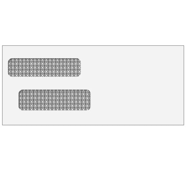 #9 Reverse Flap Double Window Envelope (Moisture Seal) -500 Qty