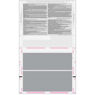2026 W-2 Pressure Seal EZ Fold W-2 4-Up Horizontal Blank Forms