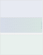 Prismatic Cube Blank Business Check in Middle Blue/Green