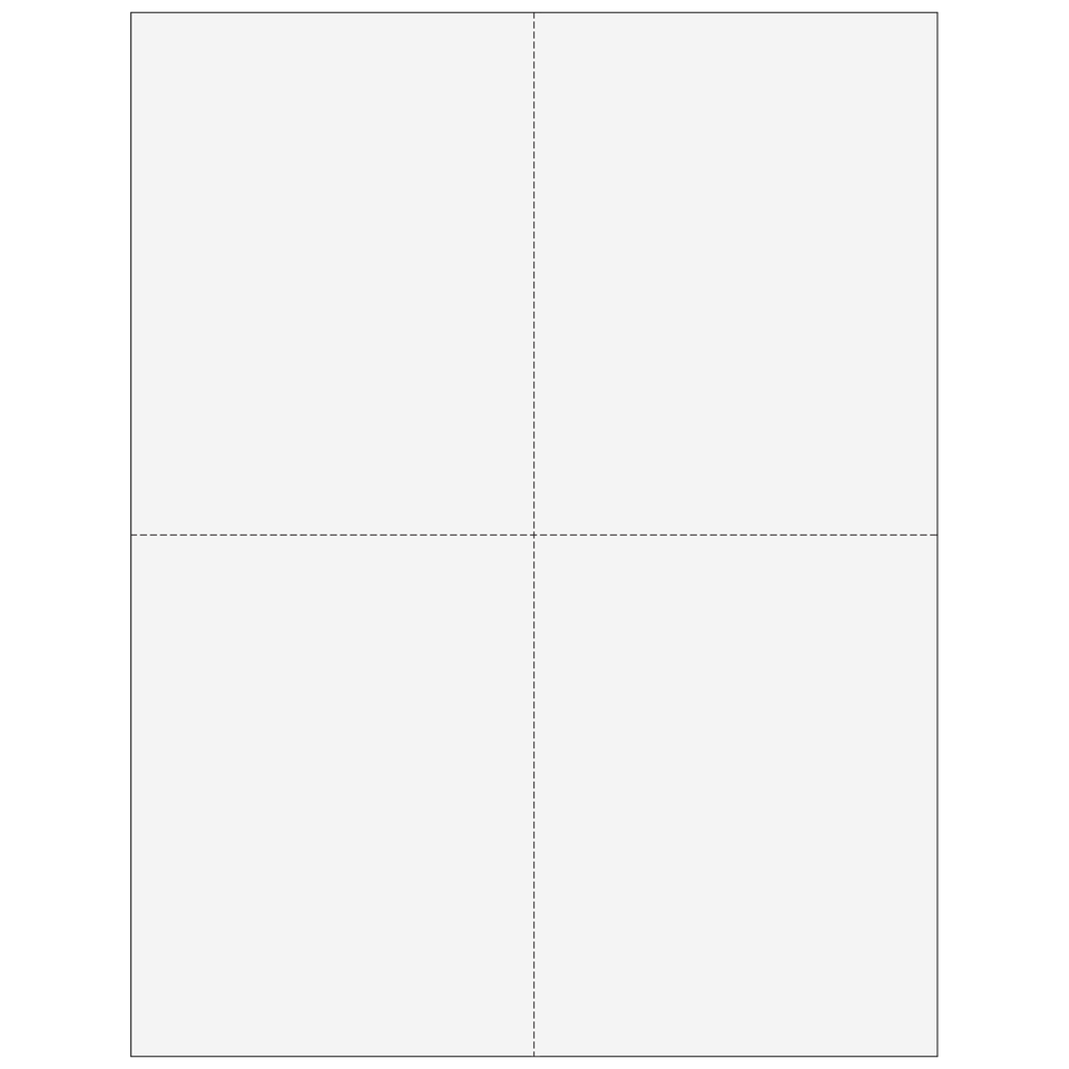 2026 1099-R 4-Up Quadrant Blank Laser Paper with Instructions