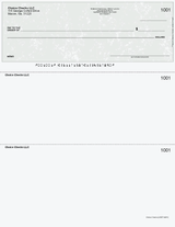 Marble Imprinted Business Check on Top - Good Security - Marble Gray