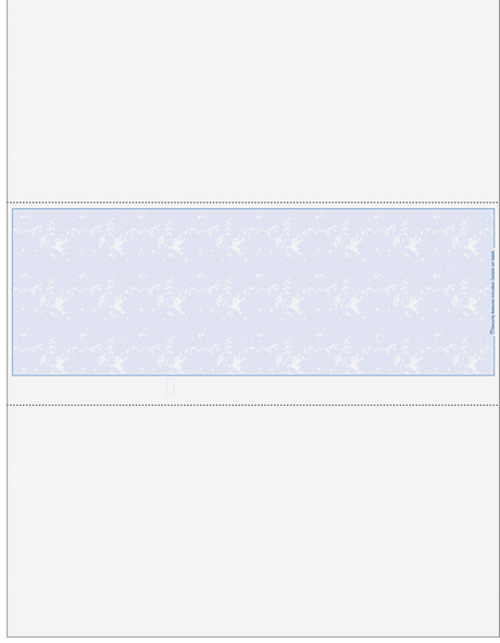 Marble Blue Blank Business Check In Middle