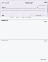 Marble Imprinted Business Check on Top - Good Security - Marble Purple