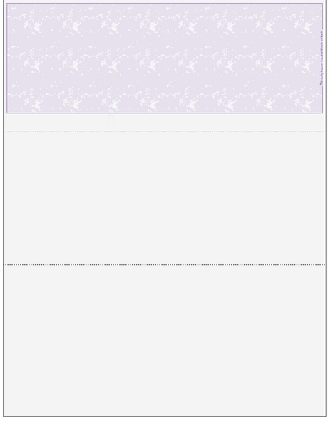 Marble Purple Blank Business Check on Top
