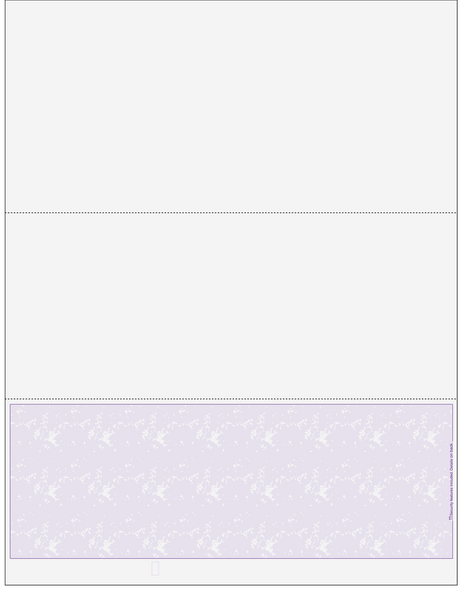 Marble Purple Blank Business Check on Bottom