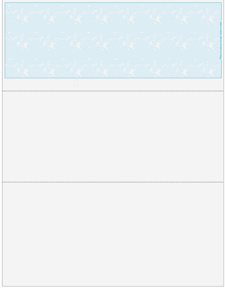Marble Teal Blank Business Check on Top