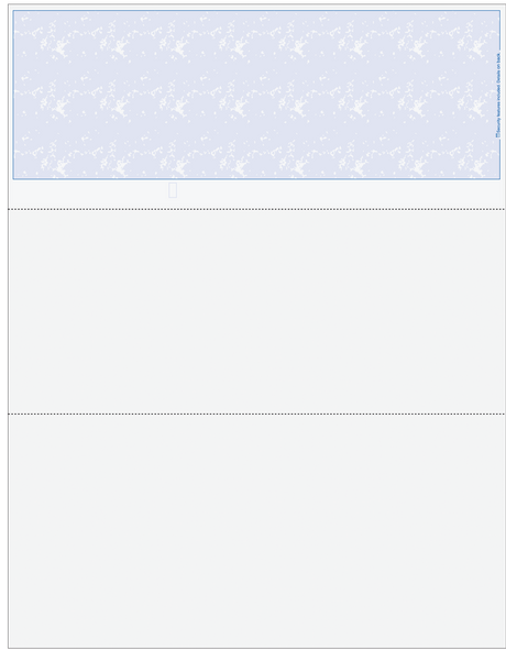 Marble Blue Blank Business Check on Top
