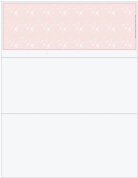 Marble Blank Business Check on Top - Good Security