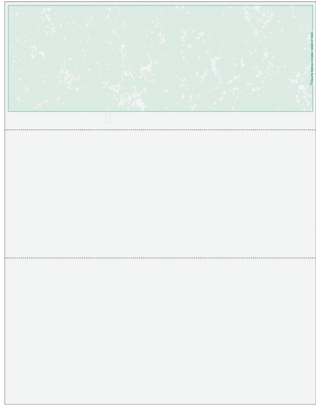 Marble Green Blank Business Check on Top
