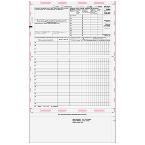 Pressure Seal 1095-C EZ-Fold Form (14'')