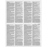 2026 W-2 4-Up Quadrant Blank Laser Paper with Instructions